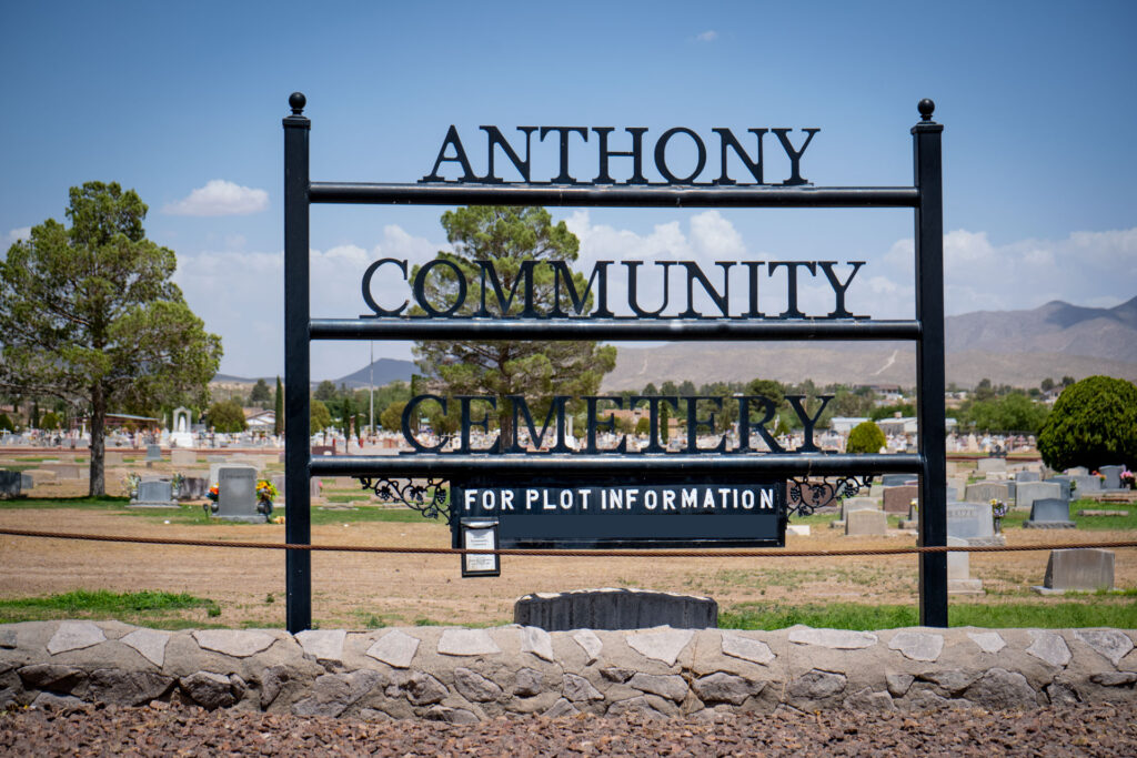 anthony community cementary, cementerio, de anthny